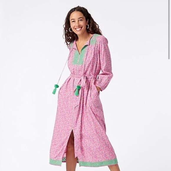 J. Crew Dresses & Skirts - 🍇 J.Crew Belted Bohemian Vines Tunic Dress